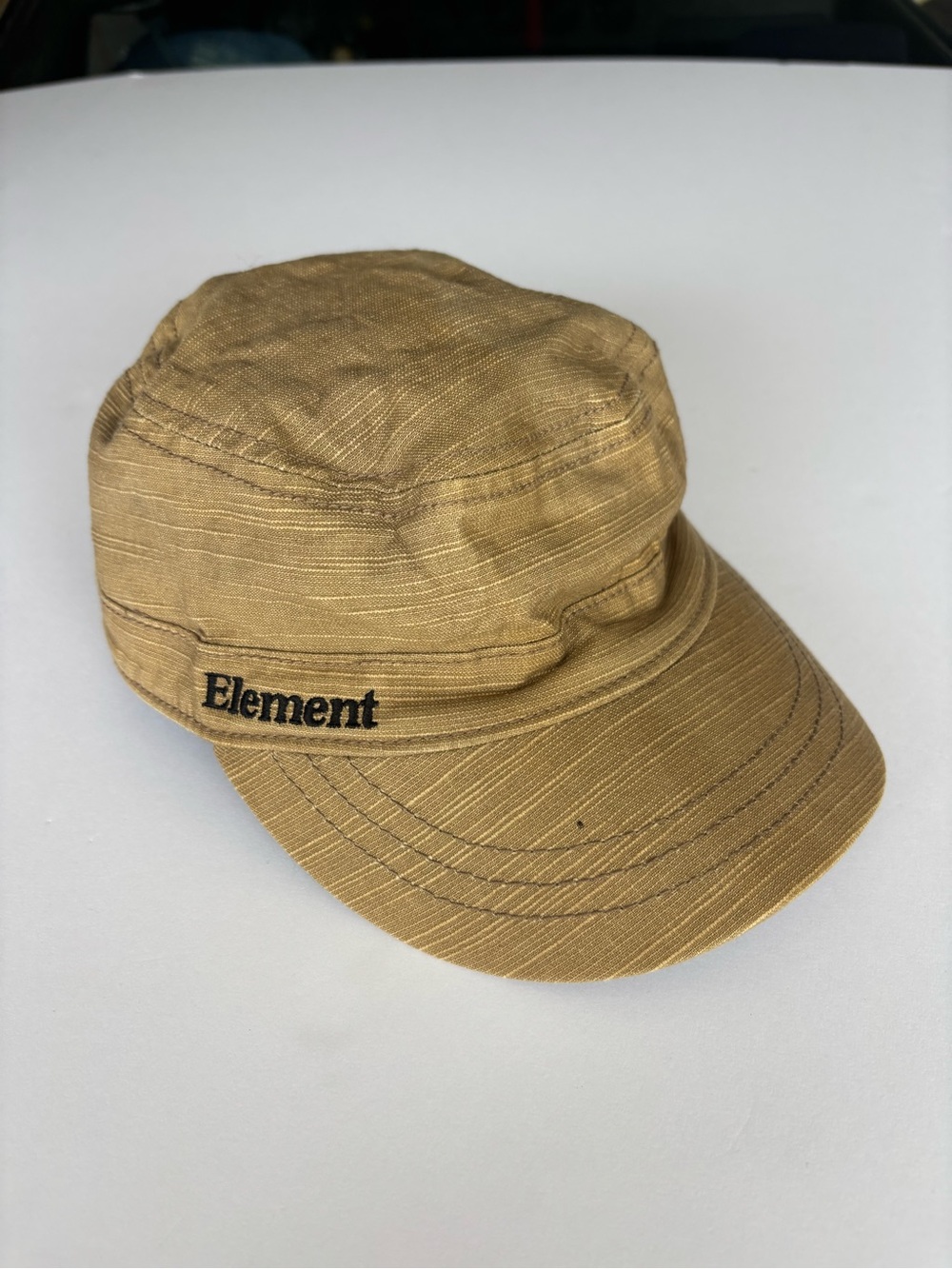 Element  Skateboards Ripstop Cadet Cap in Mustard Yellow